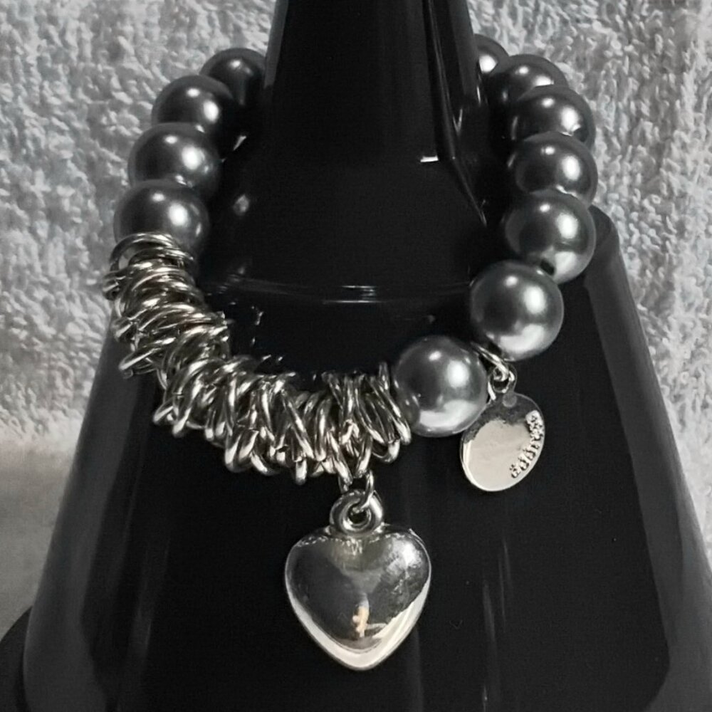 3/$20 8" Beautiful Address Charm Stretchy Bracelet Quality Costume Jewelry!!